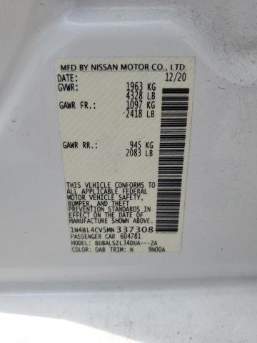 1N4BL4CV5MN337308 - 2021 NISSAN ALTIMA SR WHITE photo 12