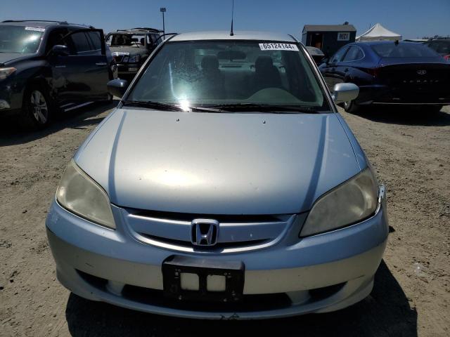 JHMES95615S015067 - 2005 HONDA CIVIC HYBRID SILVER photo 5