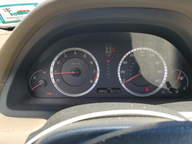 1HGCP26808A146469 - 2008 HONDA ACCORD EXL BLACK photo 9