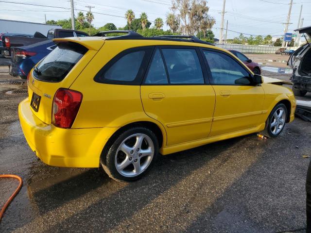 JM1BJ245521498409 - 2002 MAZDA PROTEGE PR5 YELLOW photo 3