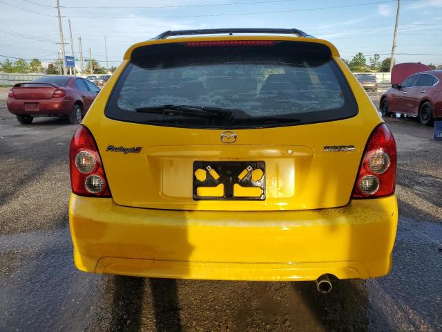 JM1BJ245521498409 - 2002 MAZDA PROTEGE PR5 YELLOW photo 6