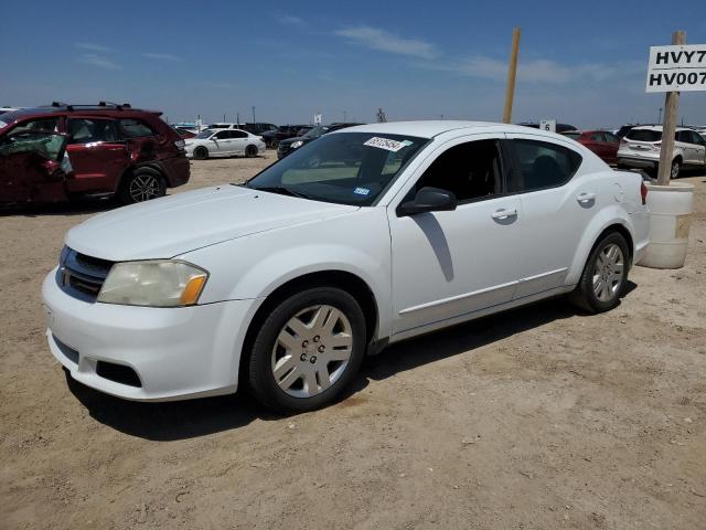 1C3CDZAB3CN322312 - 2012 DODGE AVENGER SE WHITE photo 1