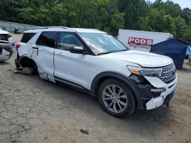 1FMSK8FH5MGB36180 - 2021 FORD EXPLORER LIMITED WHITE photo 4