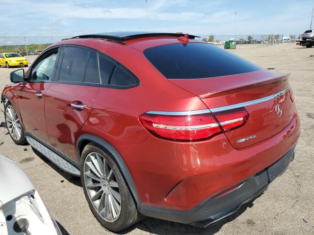 4JGED6EB4JA103419 - 2018 MERCEDES-BENZ GLE COUPE 43 AMG RED photo 2