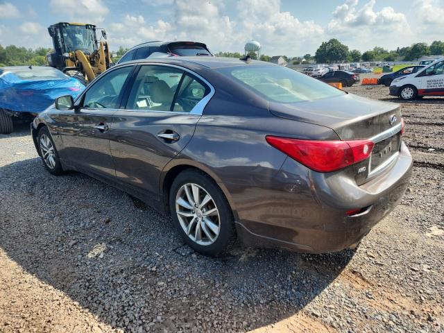 JN1BV7AR9FM404631 - 2015 INFINITI Q50 BASE BROWN photo 2