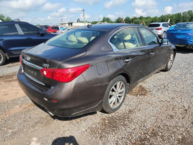 JN1BV7AR9FM404631 - 2015 INFINITI Q50 BASE BROWN photo 3