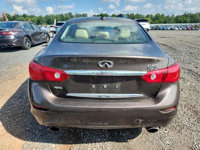JN1BV7AR9FM404631 - 2015 INFINITI Q50 BASE BROWN photo 6