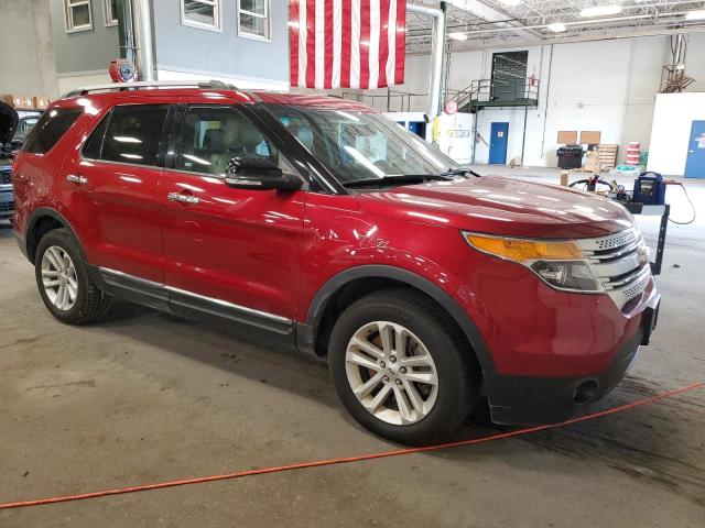 1FM5K8D83DGB53513 - 2013 FORD EXPLORER XLT RED photo 4