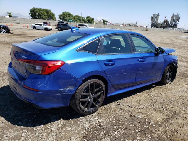 2HGFE2F53NH518831 - 2022 HONDA CIVIC SPORT BLUE photo 3