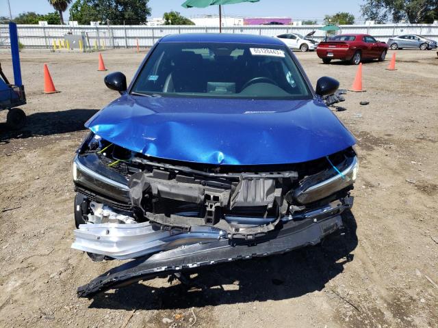 2HGFE2F53NH518831 - 2022 HONDA CIVIC SPORT BLUE photo 5