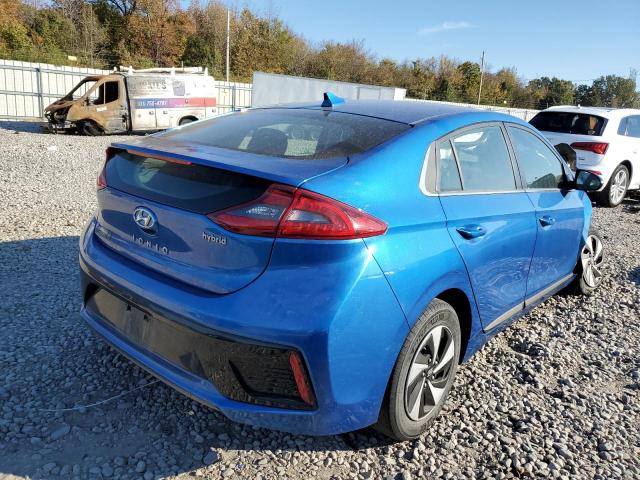 KMHC75LC8JU074817 - 2018 HYUNDAI IONIQ SEL BLUE photo 4