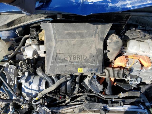 KMHC75LC8JU074817 - 2018 HYUNDAI IONIQ SEL BLUE photo 7