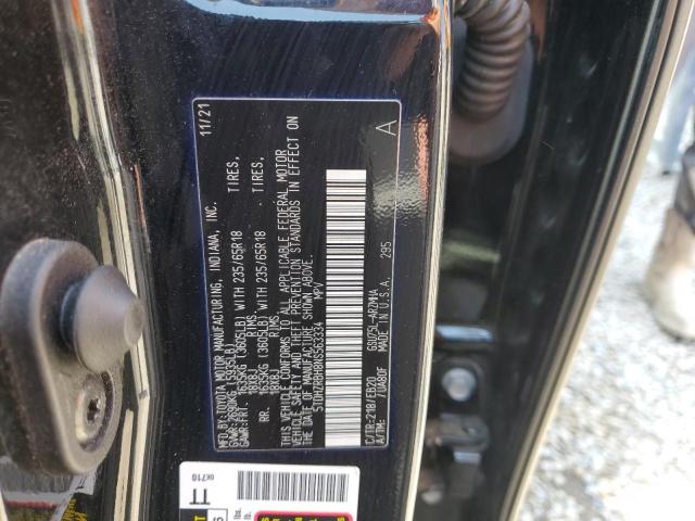 5TDHZRBH8NS563334 - 2022 TOYOTA HIGHLANDER XLE BLACK photo 13