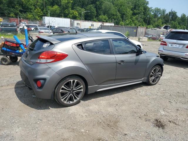 KMHTC6AE2GU248699 - 2016 HYUNDAI VELOSTER TURBO GRAY photo 3