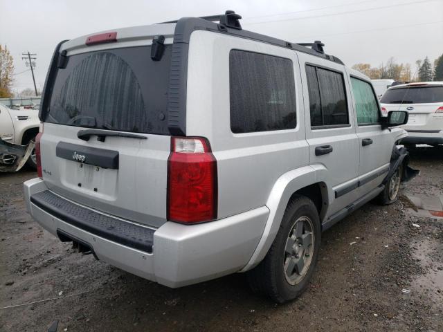 1J8HG48NX6C125223 - 2006 JEEP COMMANDER SILVER photo 4