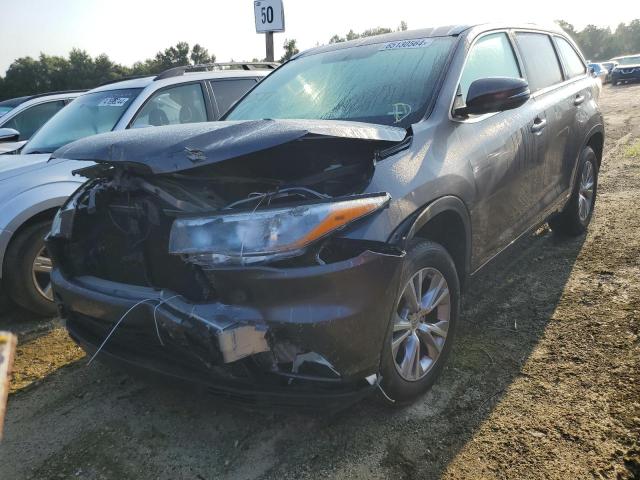 5TDKKRFH2FS066530 - 2015 TOYOTA HIGHLANDER XLE GRAY photo 1