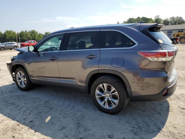 5TDKKRFH2FS066530 - 2015 TOYOTA HIGHLANDER XLE GRAY photo 2
