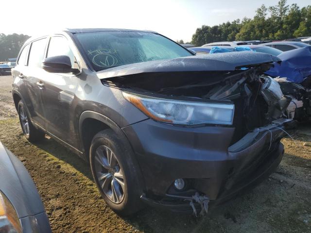 5TDKKRFH2FS066530 - 2015 TOYOTA HIGHLANDER XLE GRAY photo 4