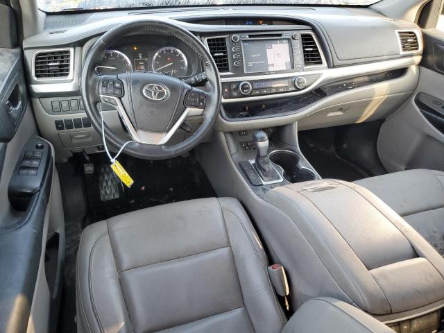 5TDKKRFH2FS066530 - 2015 TOYOTA HIGHLANDER XLE GRAY photo 8