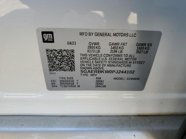 5GAERBKW0PJ244102 - 2023 BUICK ENCLAVE ESSENCE 白色 照片 13