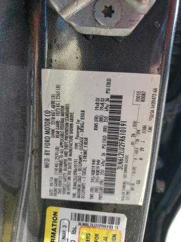 3LN6L2LU2FR610191 - 2015 LINCOLN MKZ HYBRID GRAY photo 13