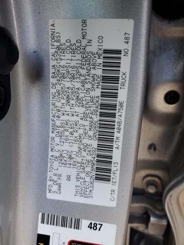 3TMJU62N78M054392 - 2008 TOYOTA TACOMA DOUBLE CAB PRERUNNER SILVER photo 12