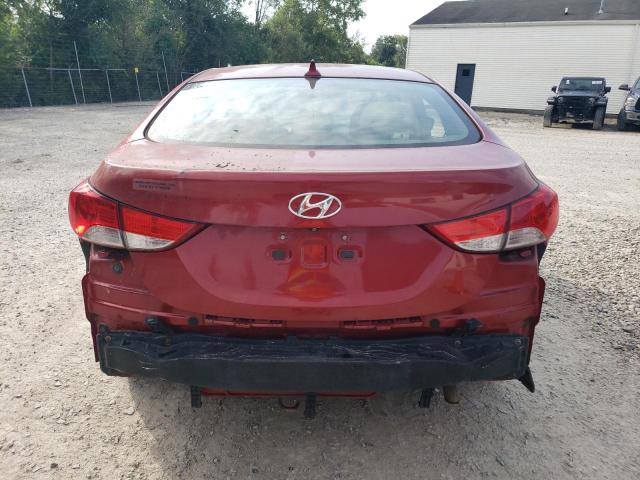 KMHDH4AE3BU131460 - 2011 HYUNDAI ELANTRA GLS RED photo 6