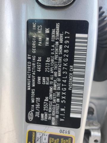 5XXGT4L37KG282917 - 2019 KIA OPTIMA LX Gümüş fotoğraf 12