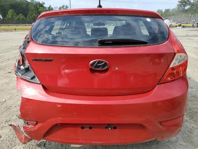 KMHCT5AE8CU005872 - 2012 HYUNDAI ACCENT GLS RED photo 6