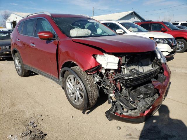 5N1AT2MV2FC766621 - 2015 NISSAN ROGUE S BURGUNDY photo 1