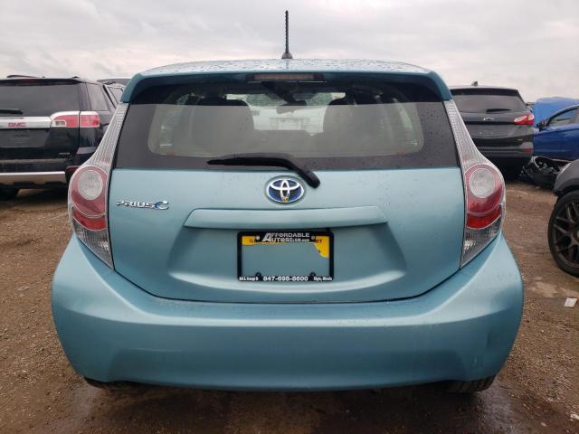 JTDKDTB35D1040080 - 2013 TOYOTA PRIUS C TURQUOISE photo 6