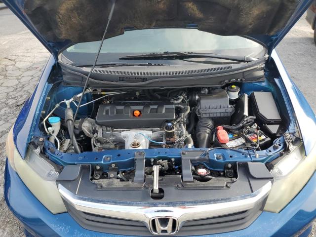 19XFB2F52CE350146 - 2012 HONDA CIVIC LX BLUE photo 11