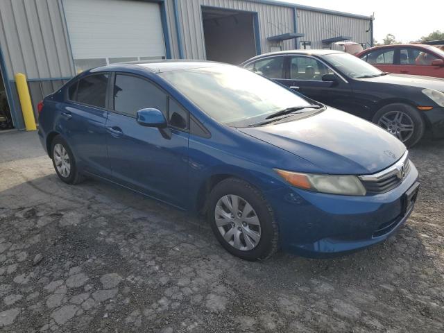 19XFB2F52CE350146 - 2012 HONDA CIVIC LX BLUE photo 4