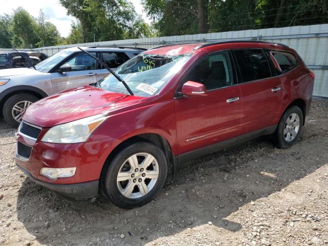 1GNLRFED1AS133834 - 2010 CHEVROLET TRAVERSE LT BURGUNDY photo 1