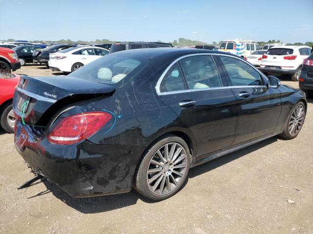 55SWF4KBXFU089972 - 2015 MERCEDES-BENZ C 300 4MATIC BLACK photo 3