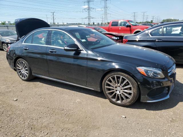 55SWF4KBXFU089972 - 2015 MERCEDES-BENZ C 300 4MATIC BLACK photo 4