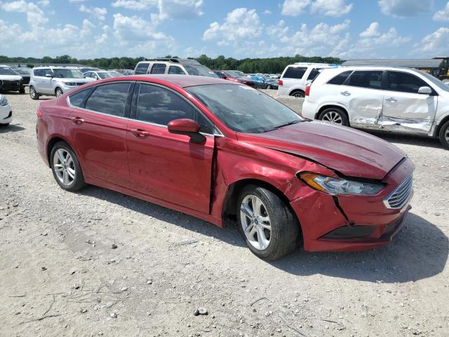3FA6P0HD9JR231211 - 2018 FORD FUSION SE Қызыл фото 4