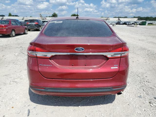 3FA6P0HD9JR231211 - 2018 FORD FUSION SE Қызыл фото 6