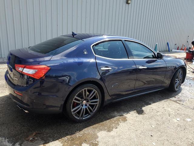 ZAM57RTA2G1183847 - 2016 MASERATI GHIBLI S BLUE photo 3