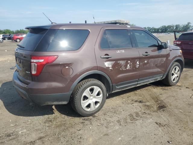 1FM5K8AR3EGA38327 - 2014 FORD EXPLORER POLICE INTERCEPTOR BROWN photo 3