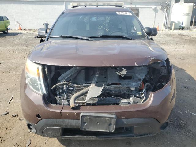 1FM5K8AR3EGA38327 - 2014 FORD EXPLORER POLICE INTERCEPTOR BROWN photo 5