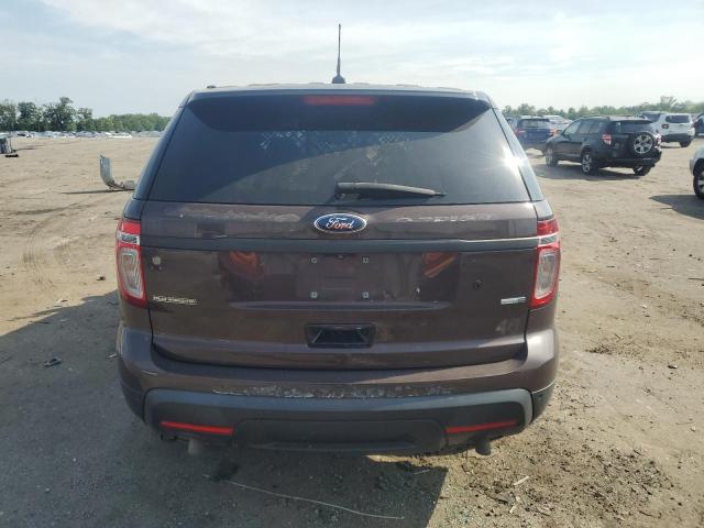 1FM5K8AR3EGA38327 - 2014 FORD EXPLORER POLICE INTERCEPTOR BROWN photo 6