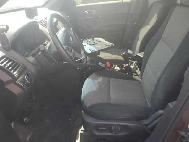 1FM5K8AR3EGA38327 - 2014 FORD EXPLORER POLICE INTERCEPTOR BROWN photo 7