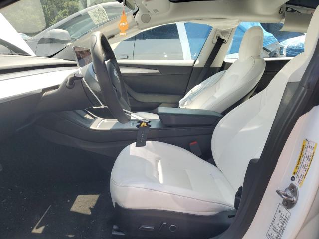 5YJ3E1EA2NF203647 - 2022 TESLA MODEL 3 WHITE photo 7