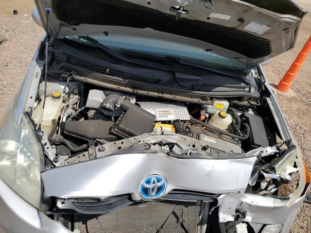 JTDKN3DU9A0054178 - 2010 TOYOTA PRIUS ვერცხლისფერი ფოტო 11
