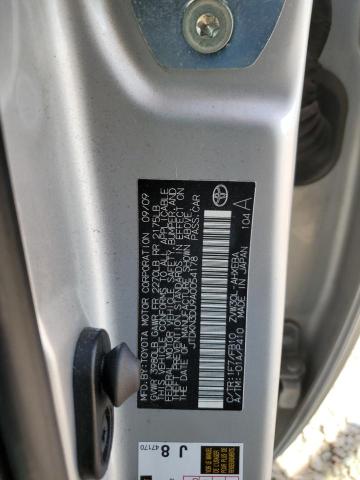 JTDKN3DU9A0054178 - 2010 TOYOTA PRIUS ვერცხლისფერი ფოტო 12