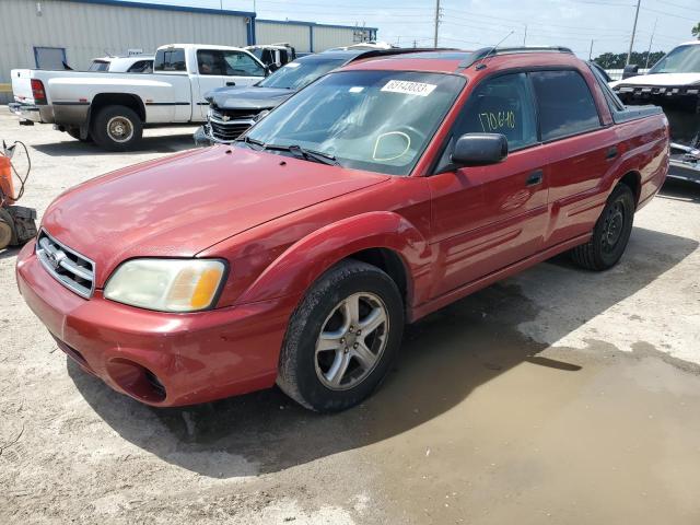 4S4BT62C857107589 - 2005 SUBARU BAJA SPORT RED photo 1