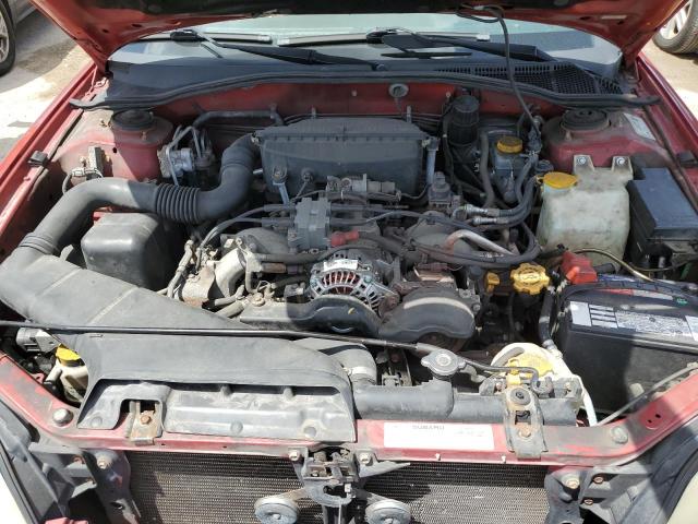 4S4BT62C857107589 - 2005 SUBARU BAJA SPORT RED photo 11