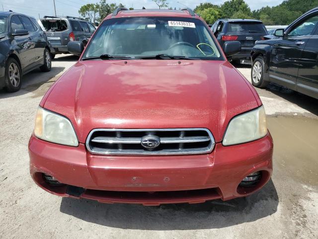 4S4BT62C857107589 - 2005 SUBARU BAJA SPORT RED photo 5