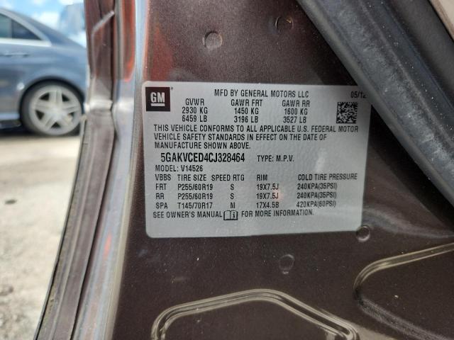 5GAKVCED4CJ328464 - 2012 BUICK ENCLAVE Boz foto 13